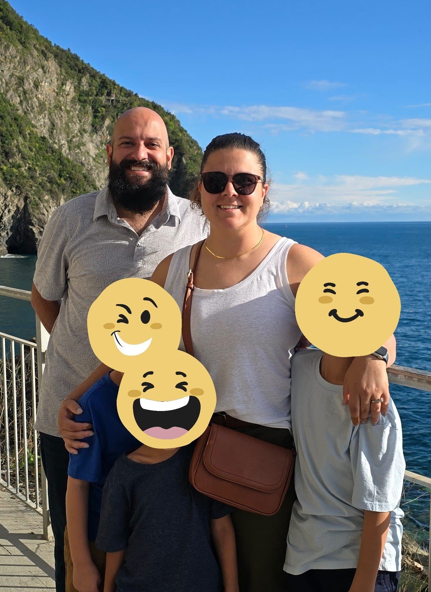 The Giotto family — founders of OneHomeschool, a homeschool family of five